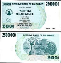 *25 000 000 Dolárov Zimbabwe 2008, P56 UNC - Kliknutím na obrázok zatvorte -